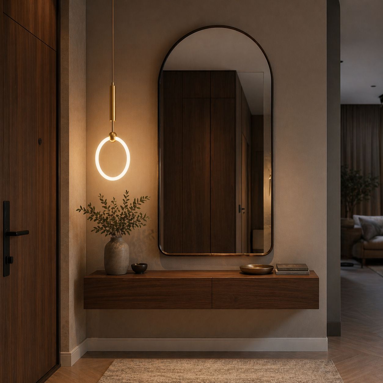 Suspension Cercle pour tête de lit au design moderne
