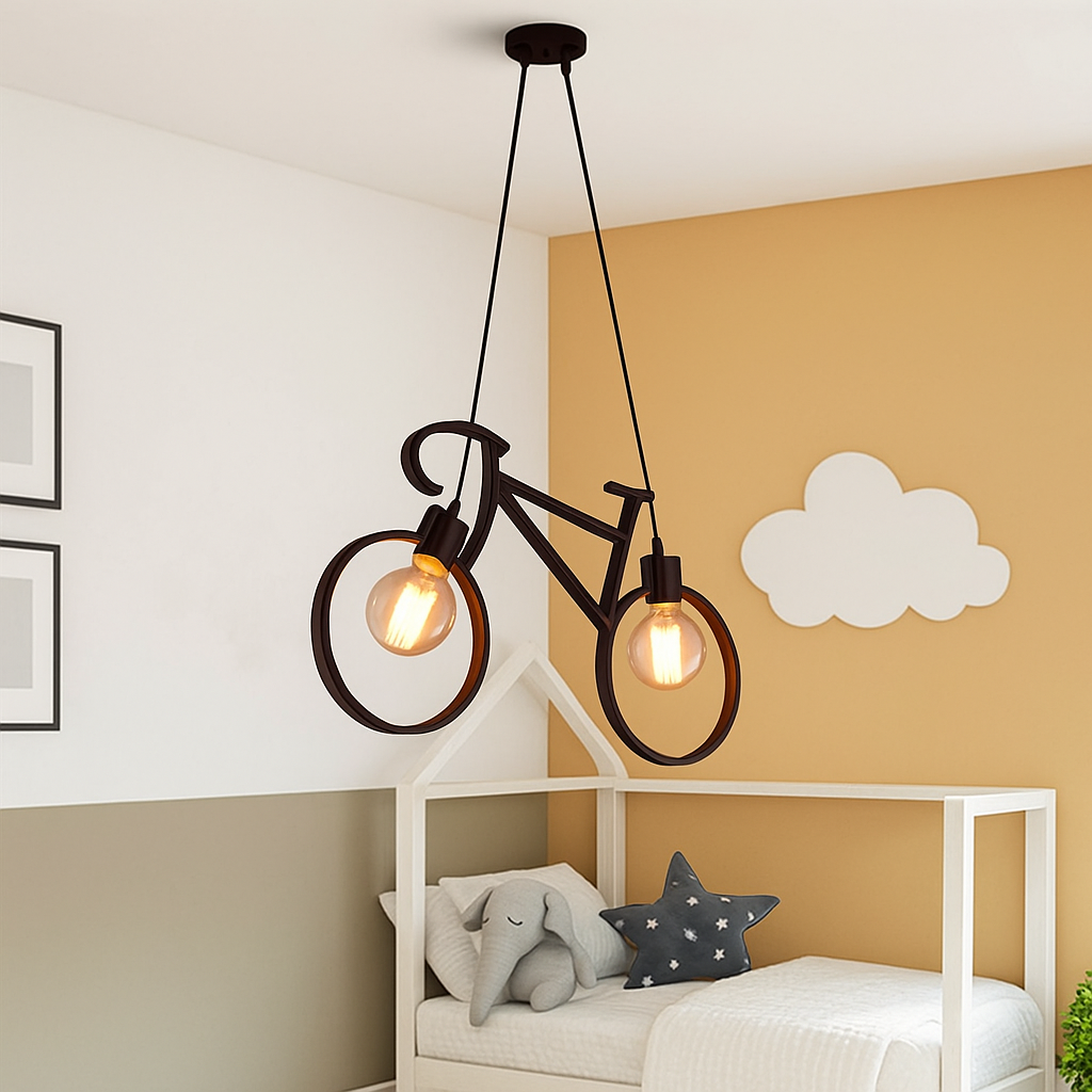 Suspension Luminaire Vélo pour chambre d'enfant