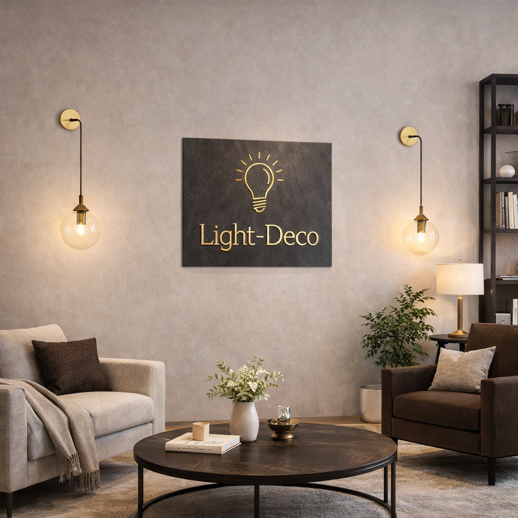 Applique murale pendue à globe champagne