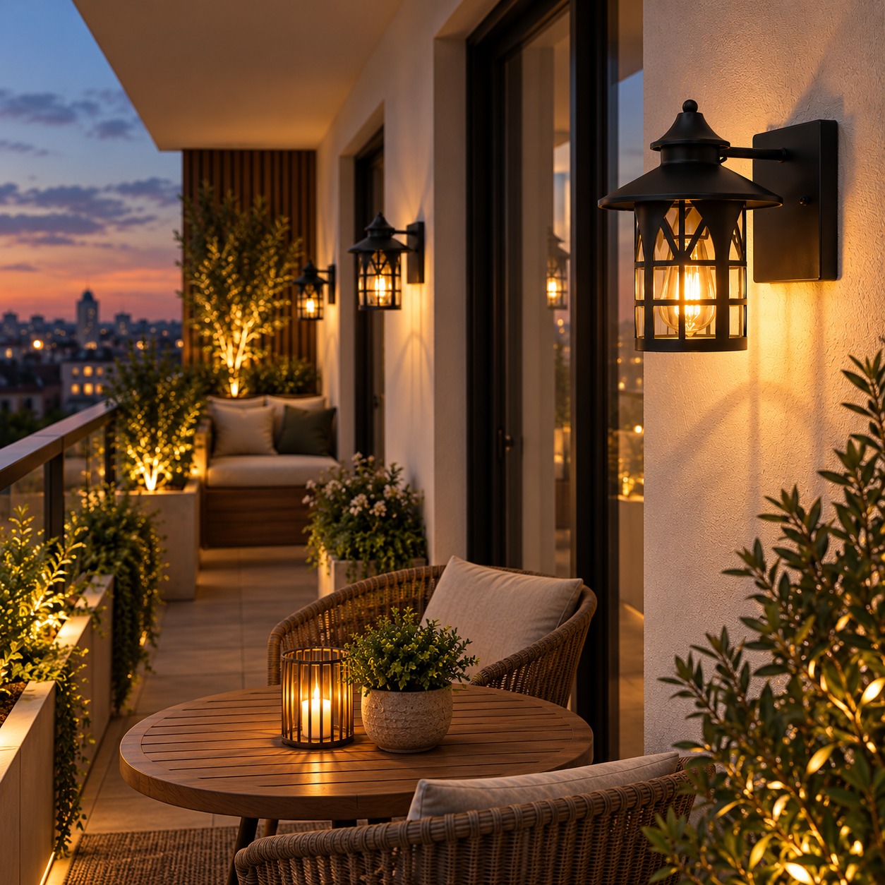 Applique murale pour terrasse ou balcon