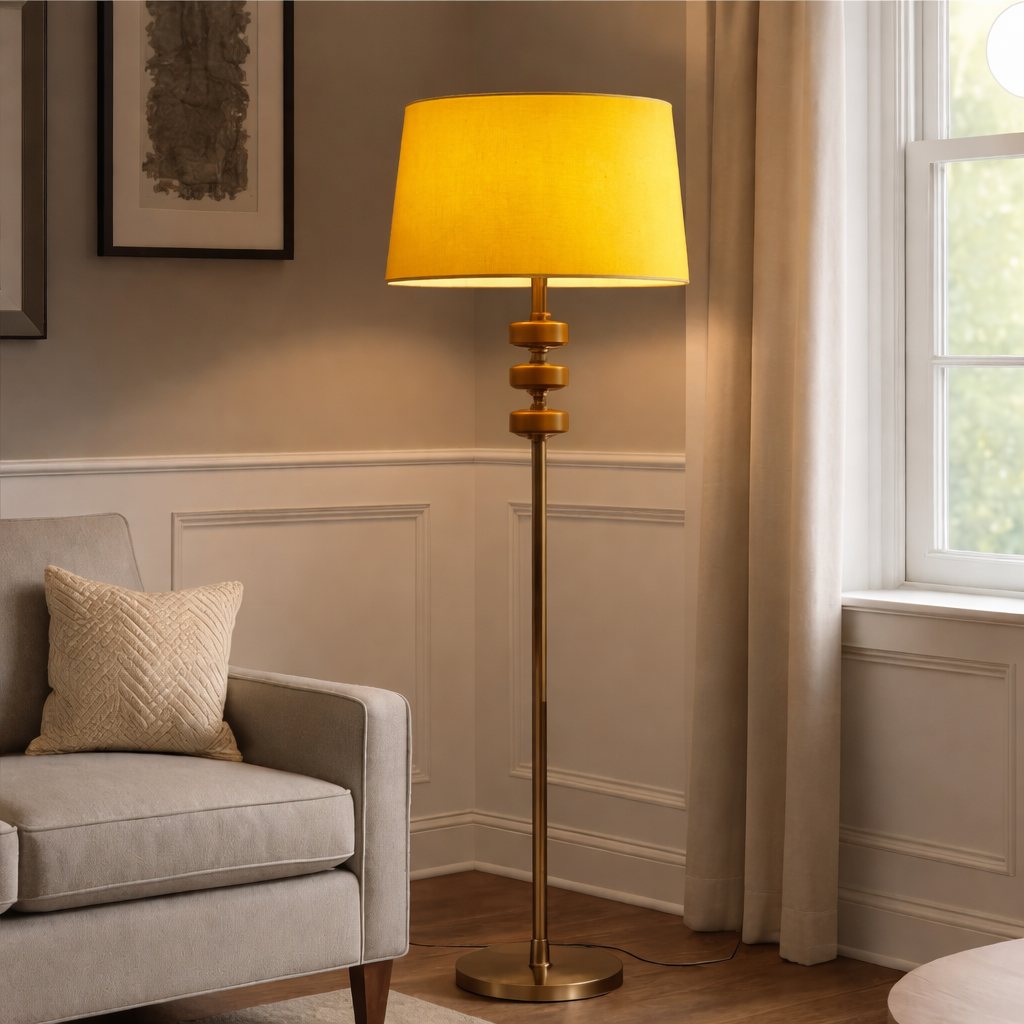 Lampadaire Soft à chapeau au design contemporain