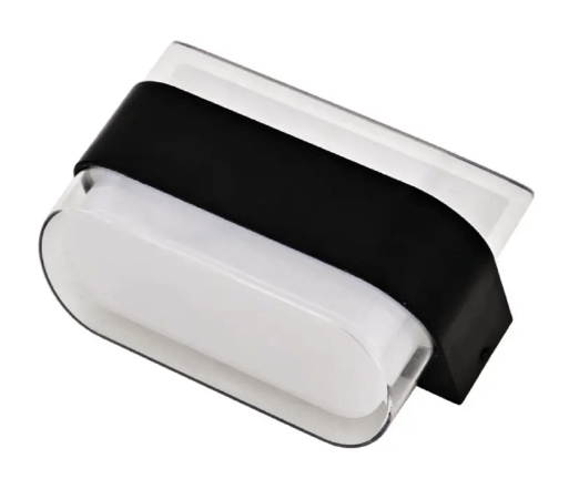 Applique murale d'extérieur transparente et noir anticorrosion 6w - Light Deco