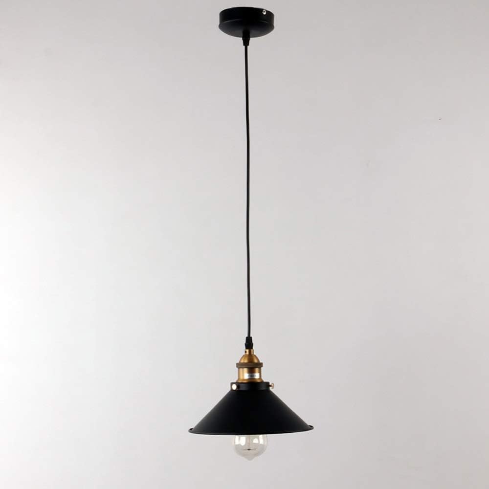 Suspension Derek en métal noir vintage E27 - Light Deco