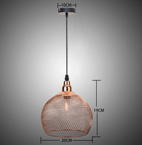 Suspension Bronze au style Industrielle en cuivre - Light Deco