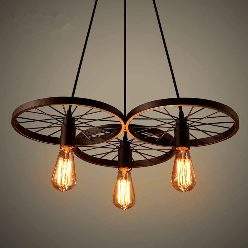 Suspension Hélice en fer forgé vintage E27 - Light Deco