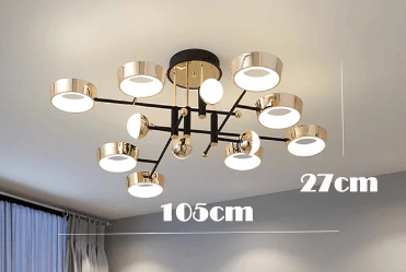 Plafonnier Rose Gold à Led doré pour chambre - Light Deco