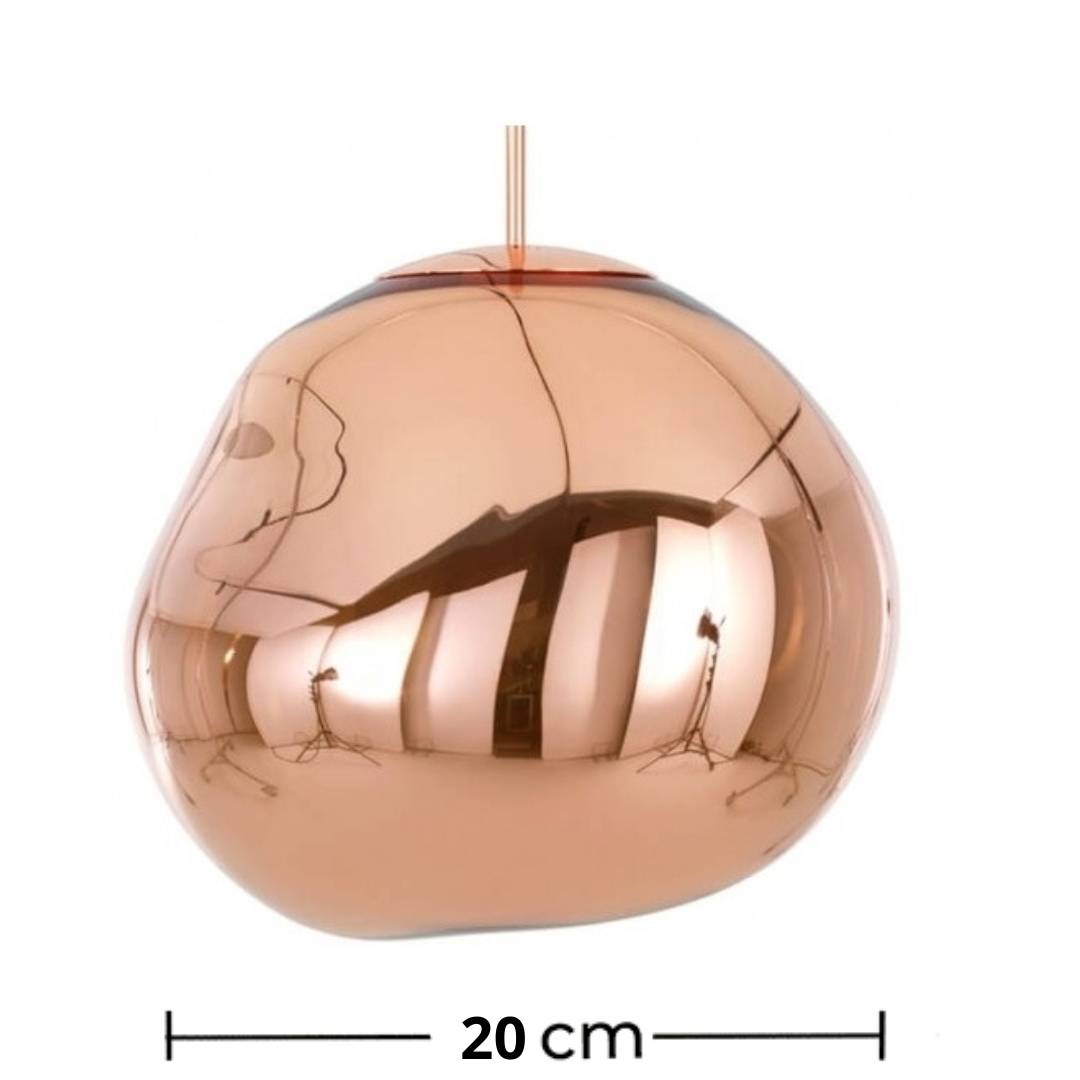 Suspension Rose gold à effet miroir