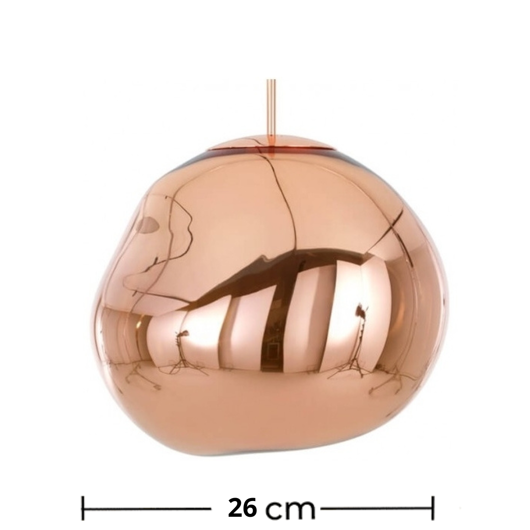 Suspension Rose gold à effet miroir