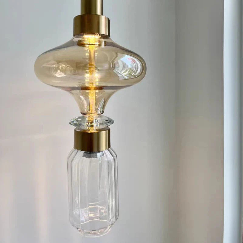 Suspension Letty en verre soufflé décorative au design moderne