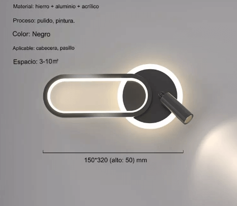 Liseuse orientable à Led pour tête de lit - Light Deco