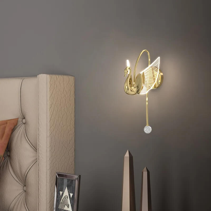 Applique murale Canard en rose gold pour tête de lit - Light Deco