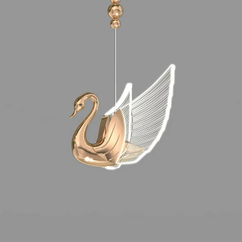 Suspension Canard mono rose gold pour chambre - Light Deco