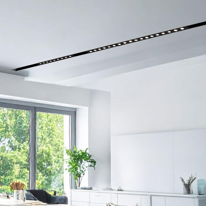 Rail magnétique encastrable Trimless 48V