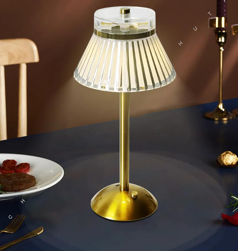 Lampe de table en aluminium tactile et sans fil - Light Deco