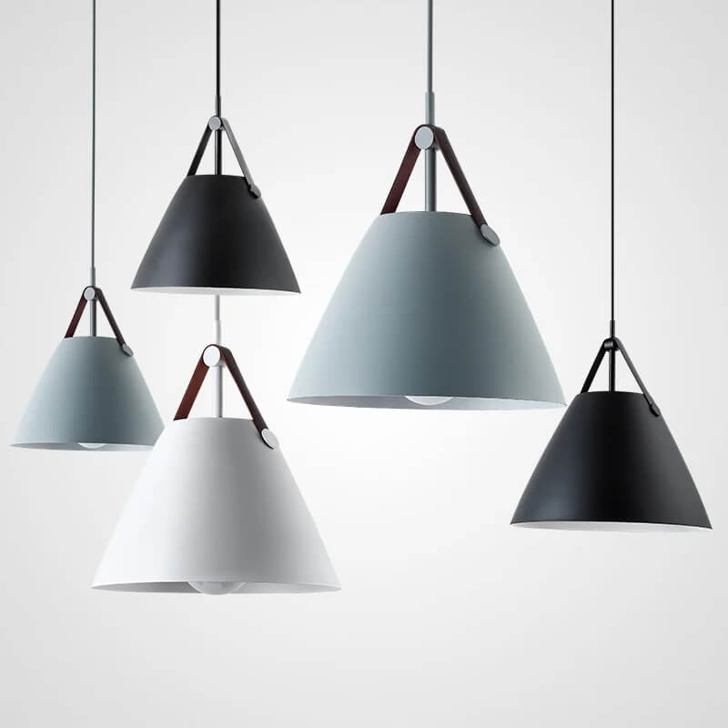 Suspension cuisine avec motif en cuire - Light Deco