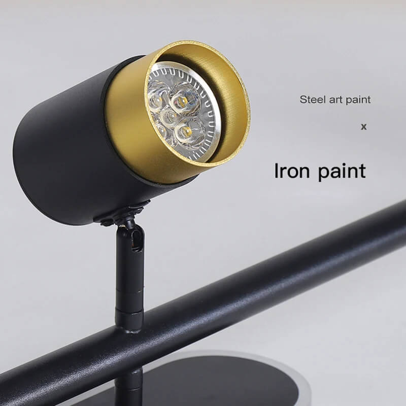 Lampe murale noire avec spot orientable - Light Deco