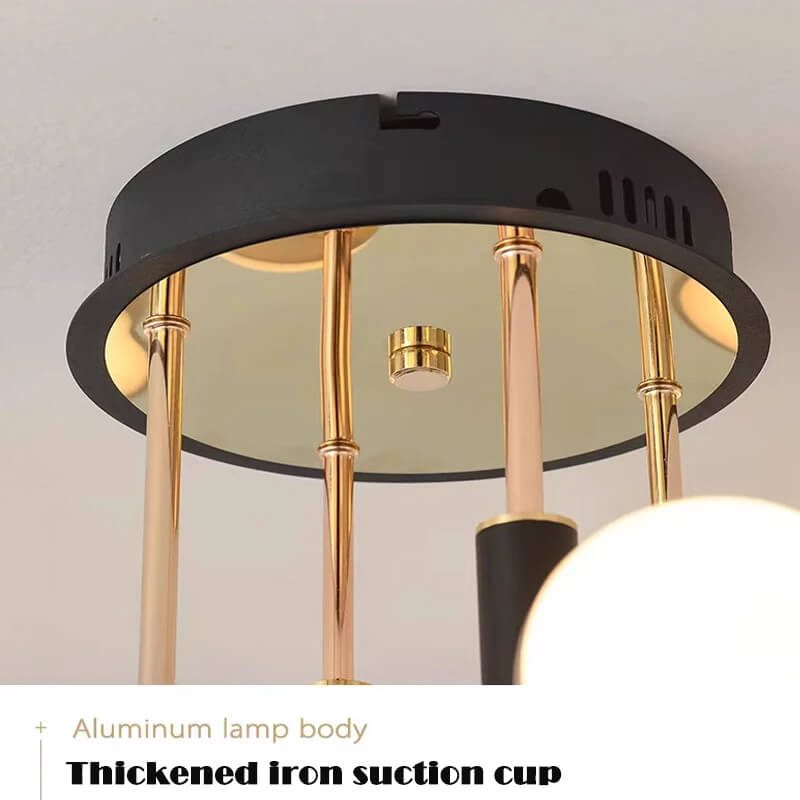 Plafonnier Rose Gold à Led doré pour chambre - Light Deco