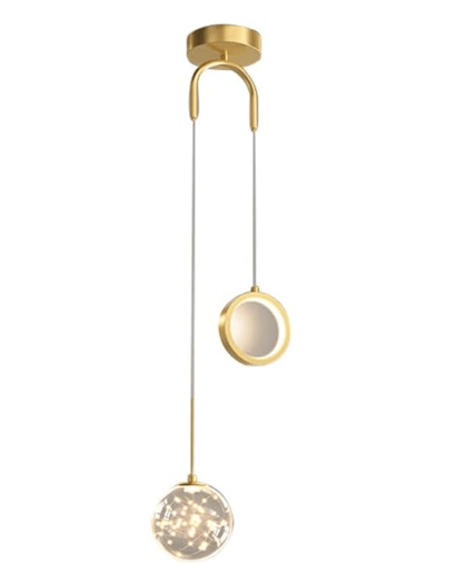 Suspension Moon avec guirlande pour chambre - Light Deco