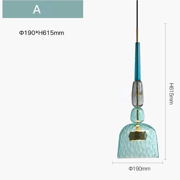 Suspension Multicolore décorative au design moderne