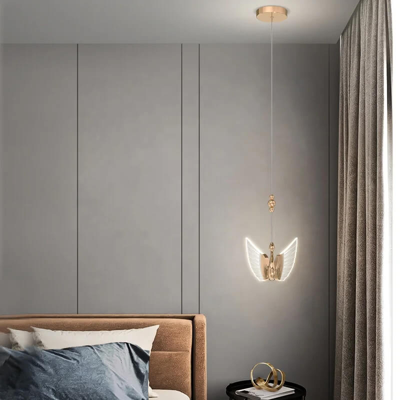 Suspension Canard mono rose gold pour chambre - Light Deco