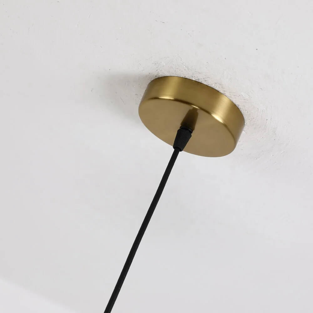 Suspension Tulipe en dorée avec support mono - Light Deco