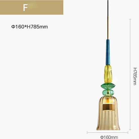 Suspension Multicolore décorative au design moderne