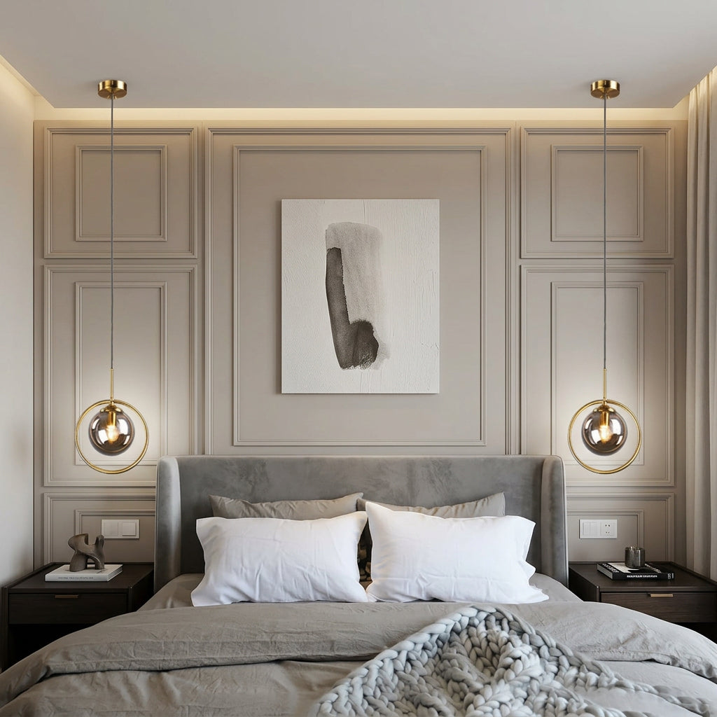 Suspension Luminaire Céleste avec support Mono - Light Deco